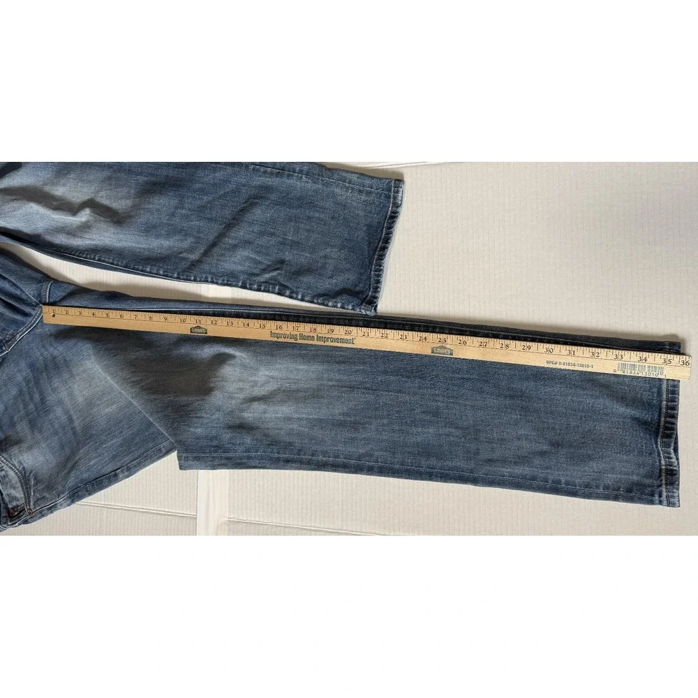 FLINT AND TINDER - Men's Jeans - Slim Fit Blue Stretch Denim - Size 34x36